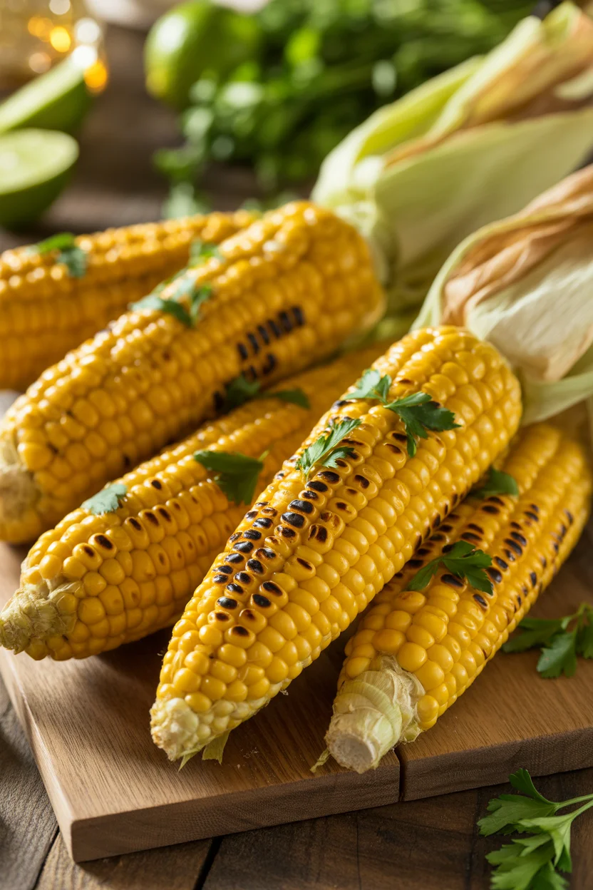 Grilled Corn on the Cob with Chili Lime Butter
