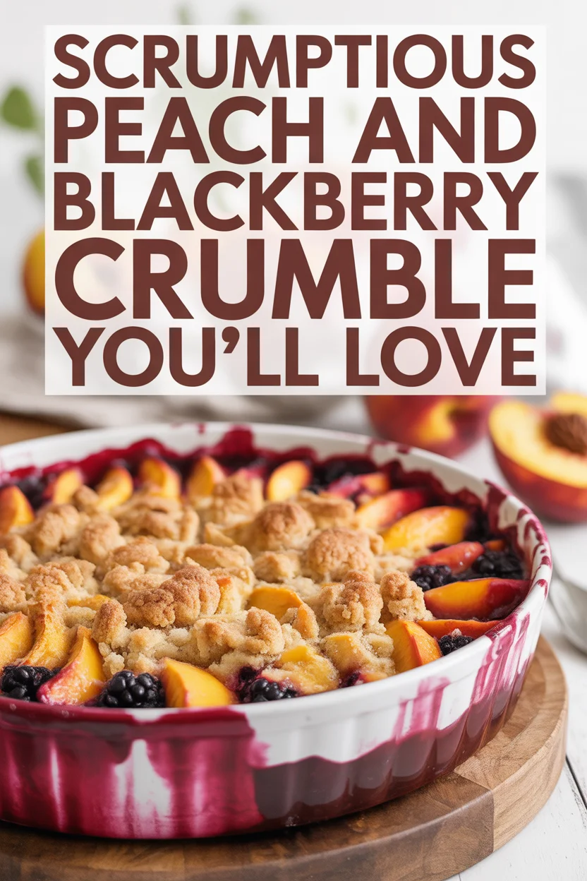 Scrumptious Peach and Blackberry Crumble You’ll Love