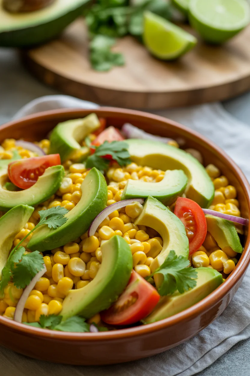 Bright and Zesty Corn and Avocado Salsa with Lime Recipe