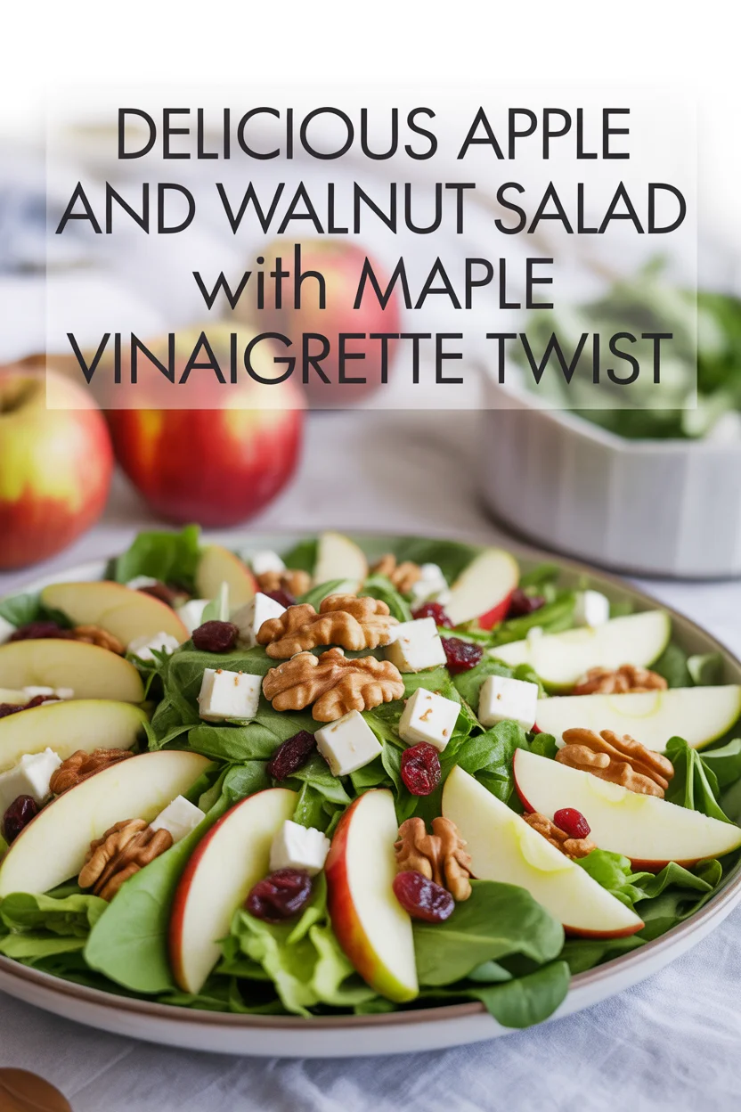Apple and Walnut Salad with Maple Vinaigrette
