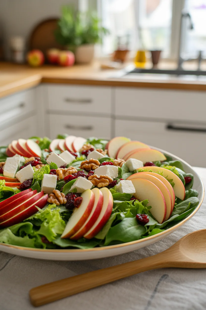 Delicious Apple and Walnut Salad with Maple Vinaigrette Twist