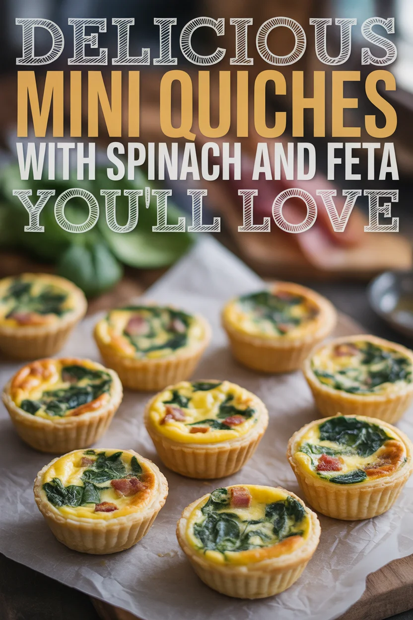 Mini Quiches with Spinach and Feta