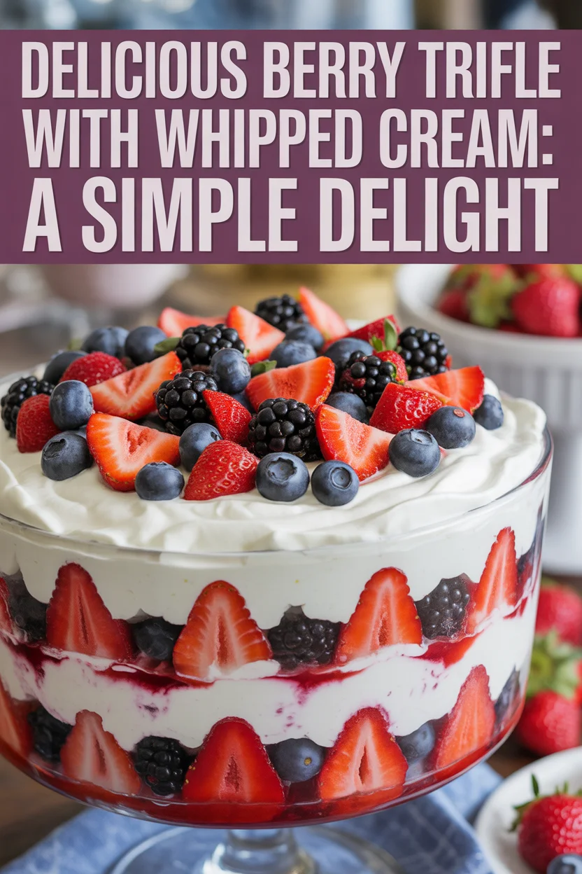Berry Trifle with Whipped Cream