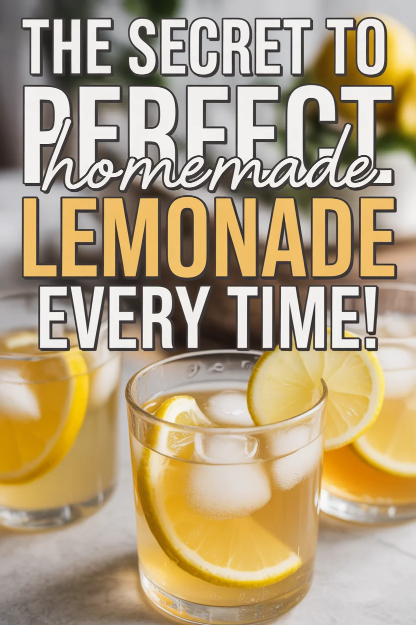 The Secret to Perfect Homemade Lemonade Every Time!