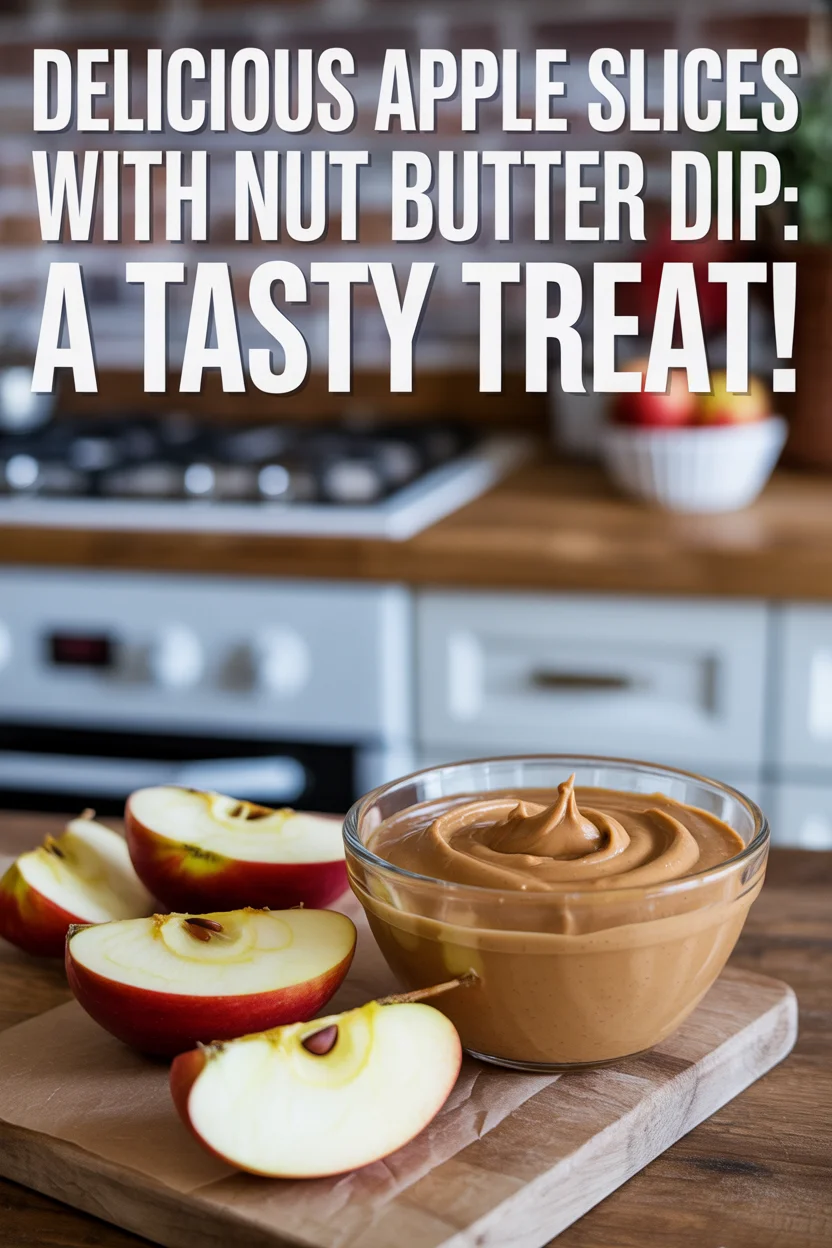 Delicious Apple Slices with Nut Butter Dip: A Tasty Treat!