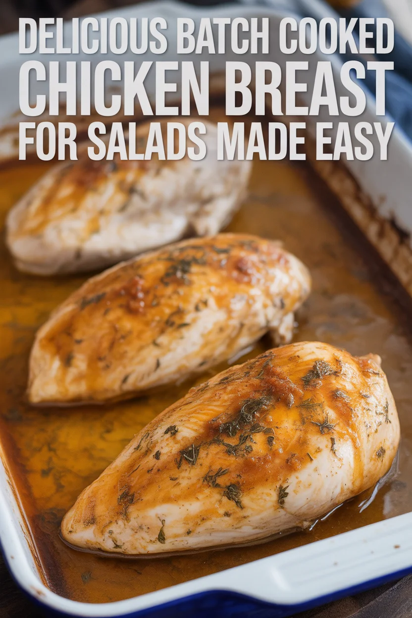 Delicious Batch Cooked Chicken Breast for Salads Made Easy
