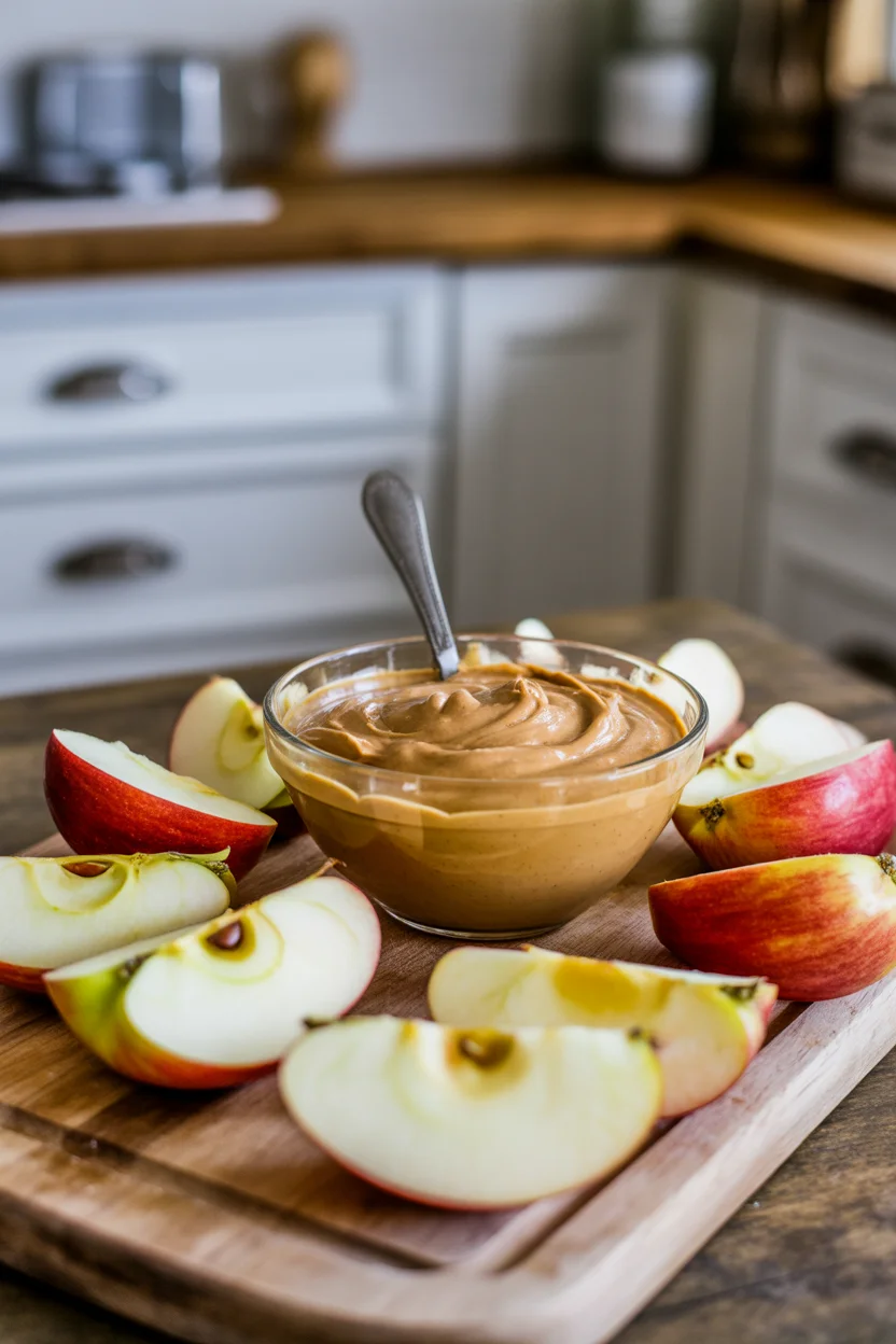 Delicious Apple Slices with Nut Butter Dip: A Tasty Treat!