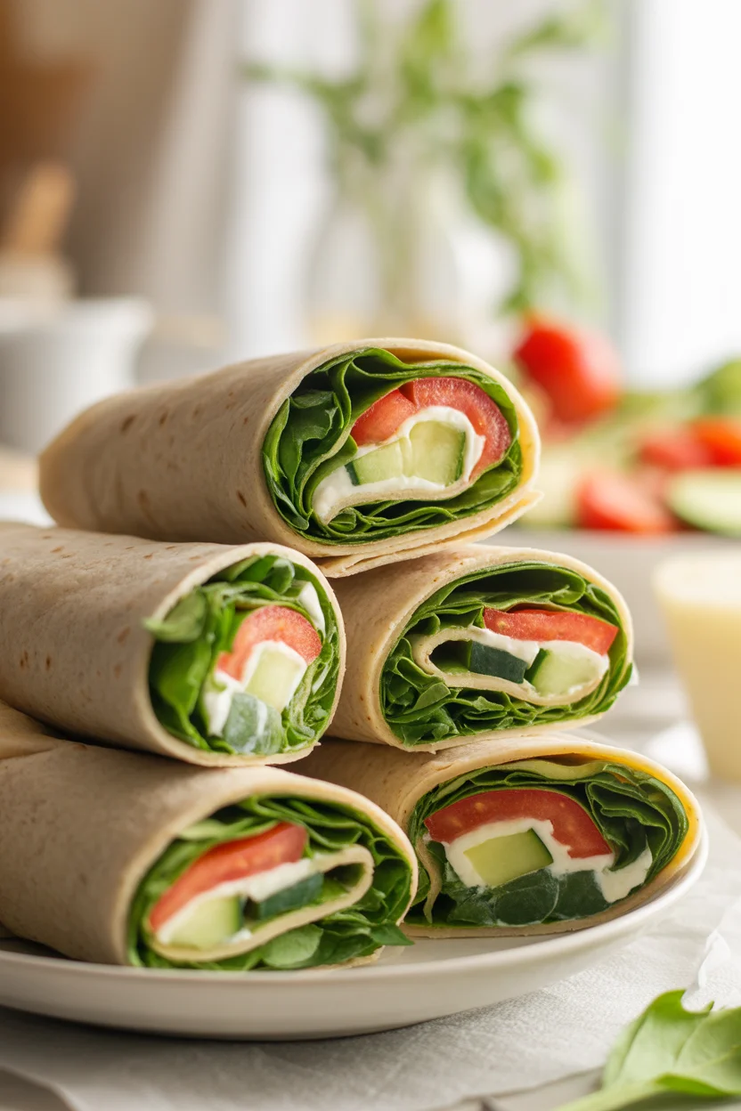 Delicious Hummus and Veggie Wraps for a Quick Lunch Fix
