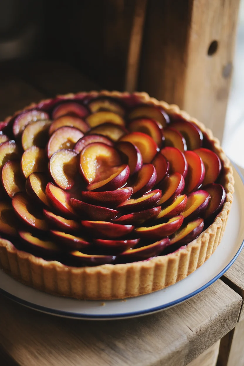 Plum and Almond Tart