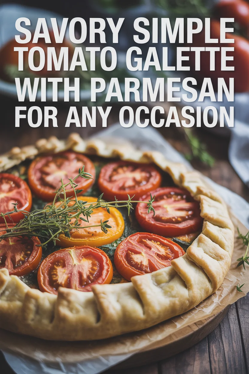 Simple Tomato Galette with Parmesan