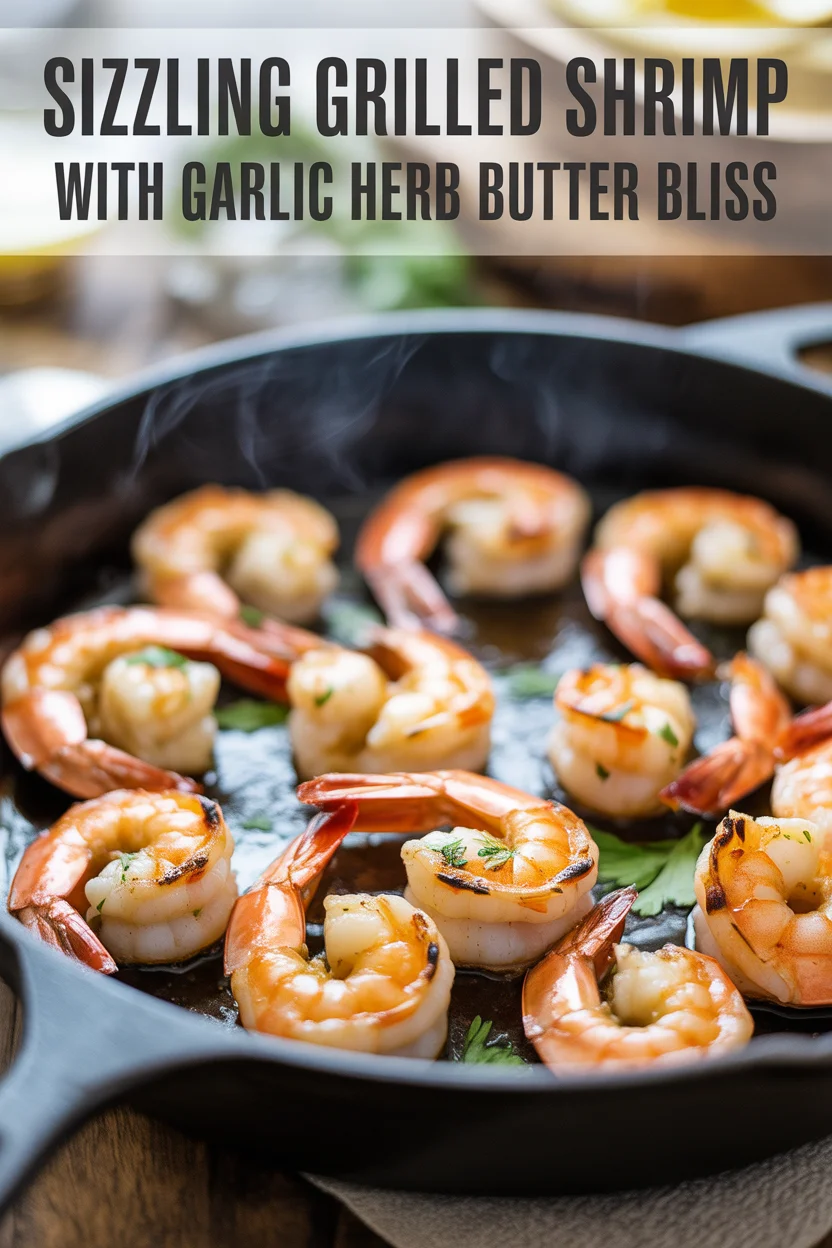 Sizzling Grilled Shrimp with Garlic Herb Butter Bliss