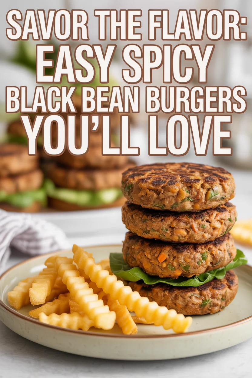 Spicy Black Bean Burgers