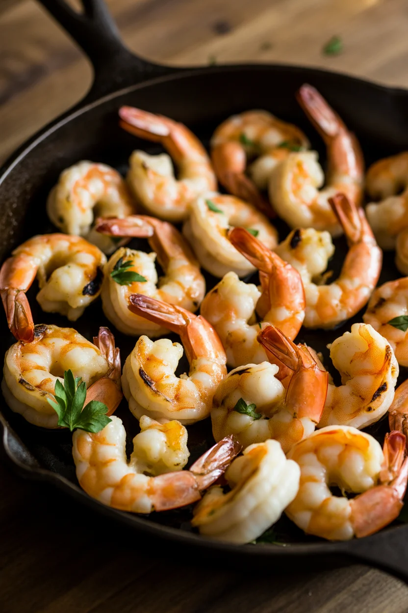 Sizzling Grilled Shrimp with Garlic Herb Butter Bliss