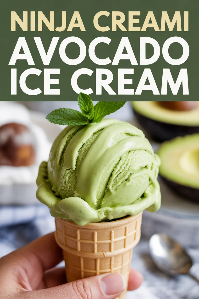 Ninja Creami Avocado Ice Cream