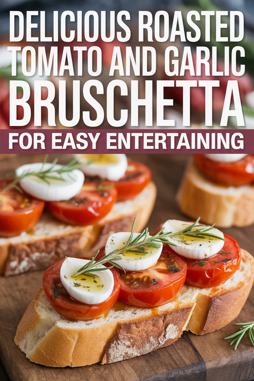 Delicious Roasted Tomato and Garlic Bruschetta for Easy Entertaining