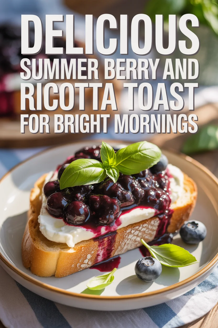 Delicious Summer Berry and Ricotta Toast for Bright Mornings