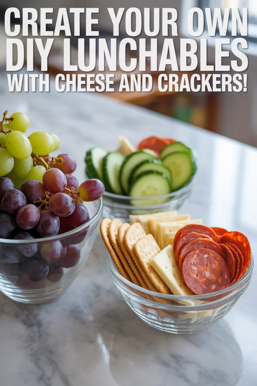 DIY Lunchables with Cheese and Crackers