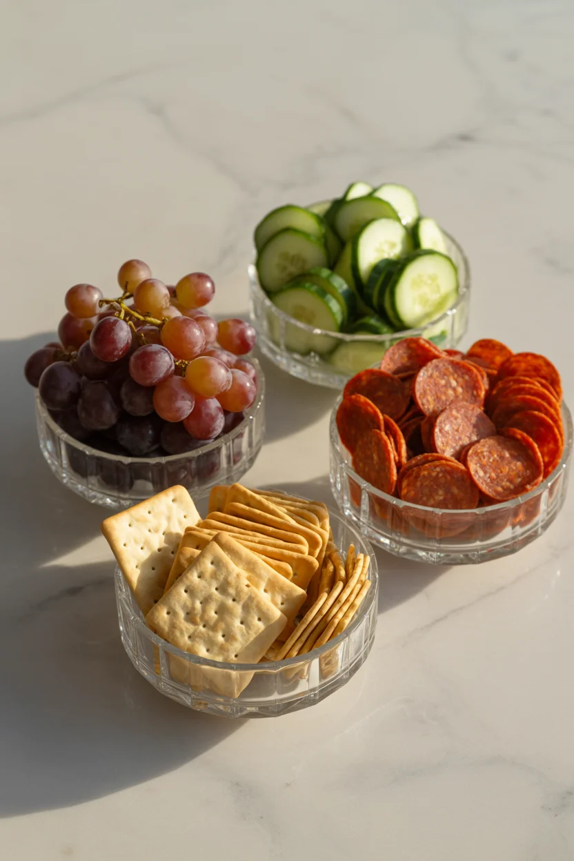 DIY Lunchables with Cheese and Crackers
