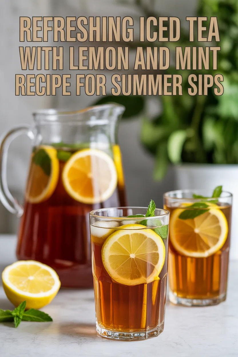 Refreshing Iced Tea with Lemon and Mint Recipe for Summer Sips