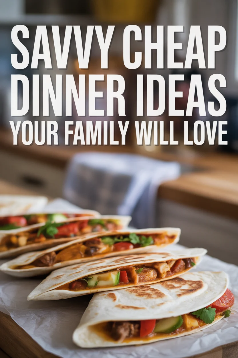 Savvy Cheap Dinner Ideas Your Family Will Love