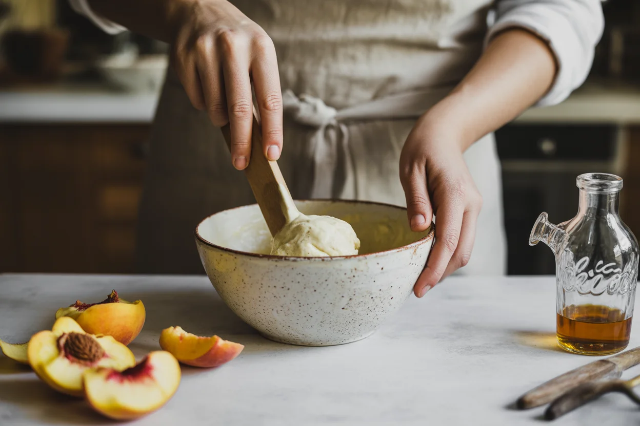 Creamy Peach Ice Cream Made Easy at Home