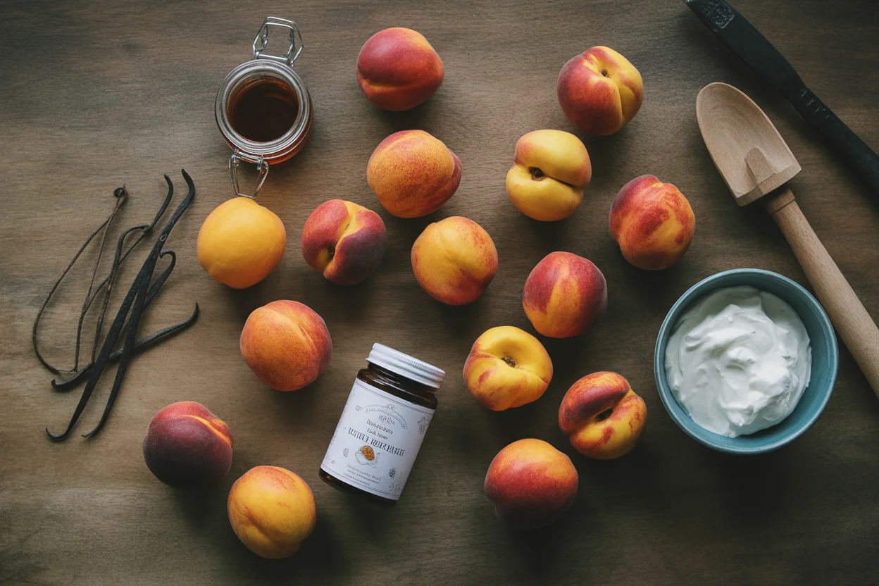 Creamy Peach Ice Cream Made Easy at Home