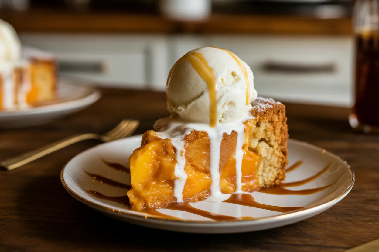 Southern Peach Crumb Cake