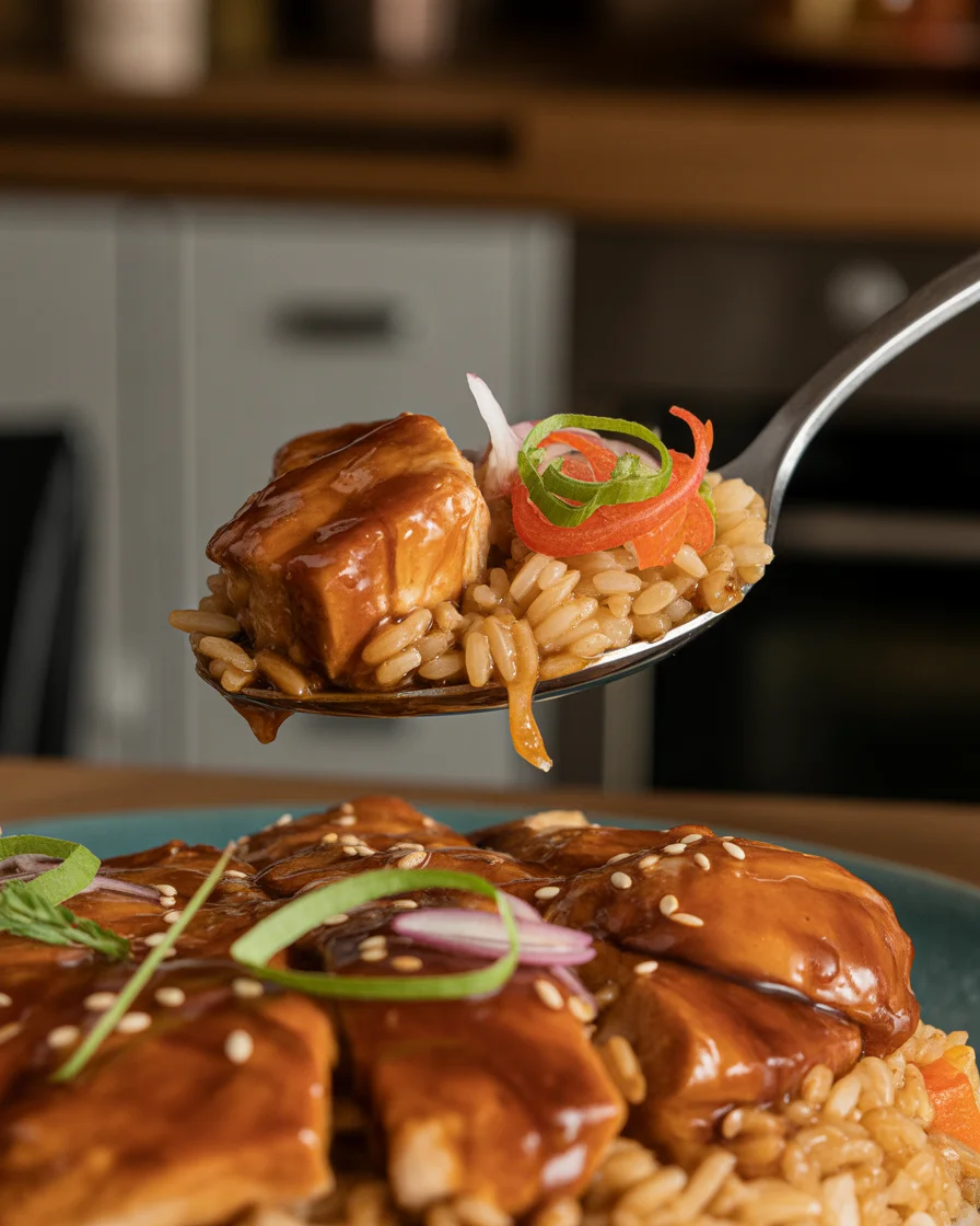 Honey BBQ Chicken Rice