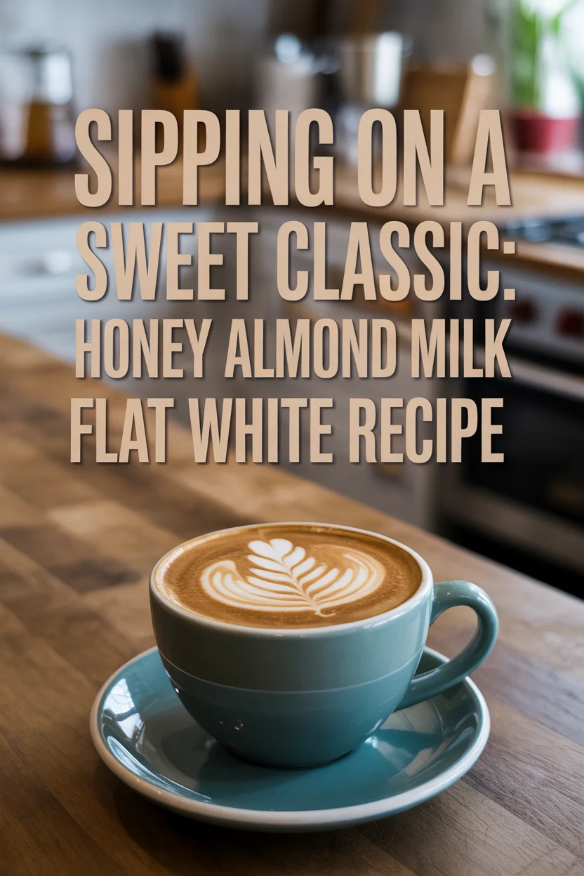 Sipping on a Sweet Classic: Honey Almond Milk Flat White Recipe