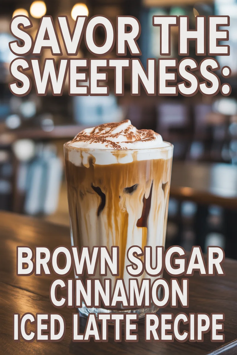 Savor the Sweetness: Brown Sugar Cinnamon Iced Latte Recipe