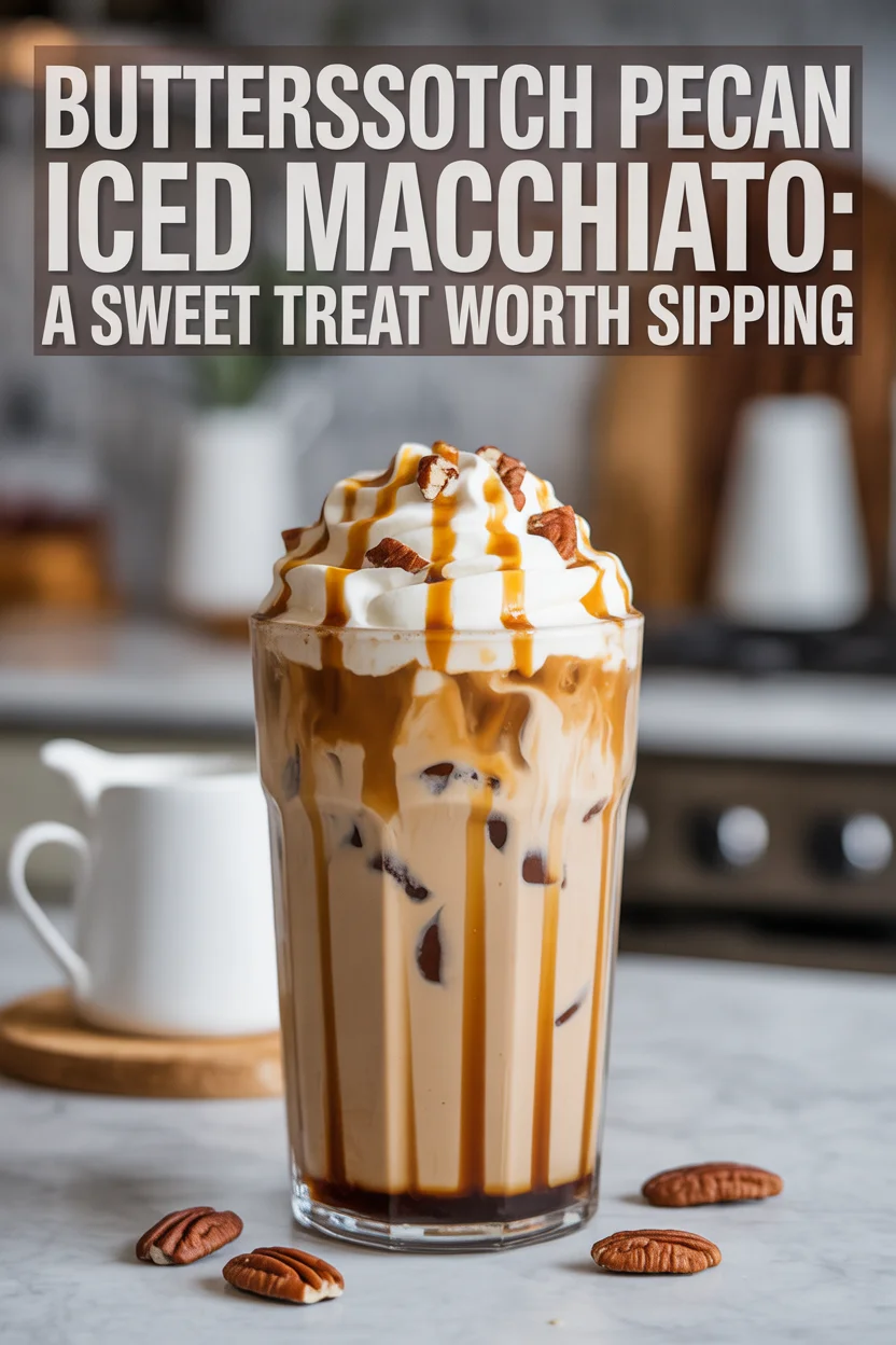 Butterscotch Pecan Iced Macchiato: A Sweet Treat Worth Sipping