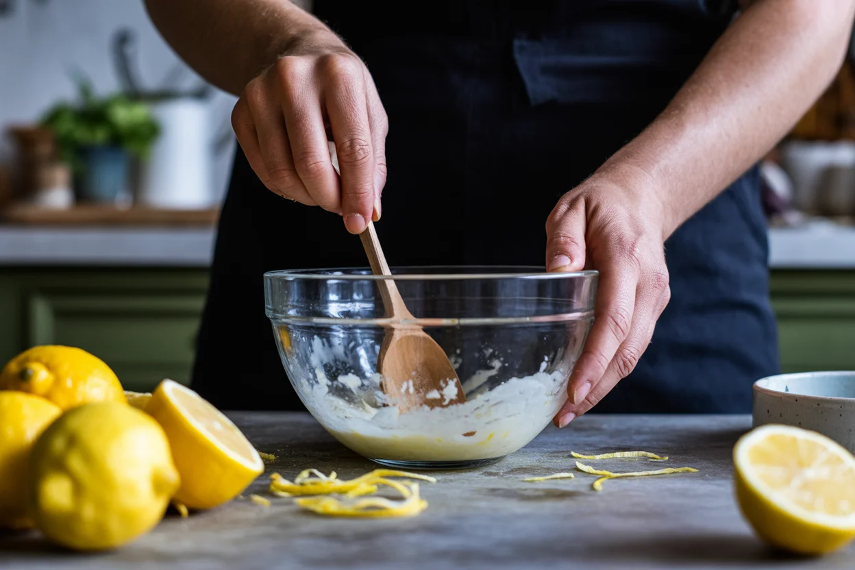 3‑ingredient lemon coconut sorbet