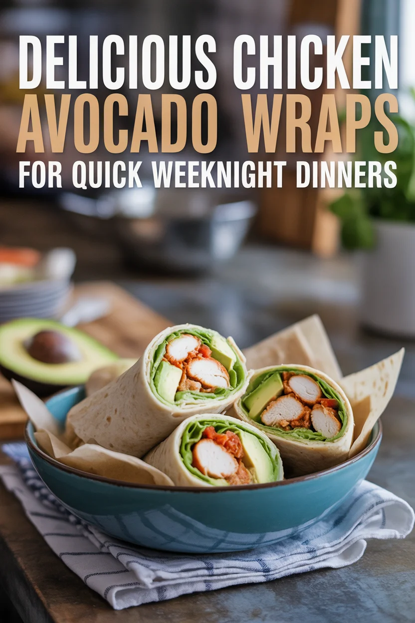 Delicious Chicken Avocado Wraps for Quick Weeknight Dinners