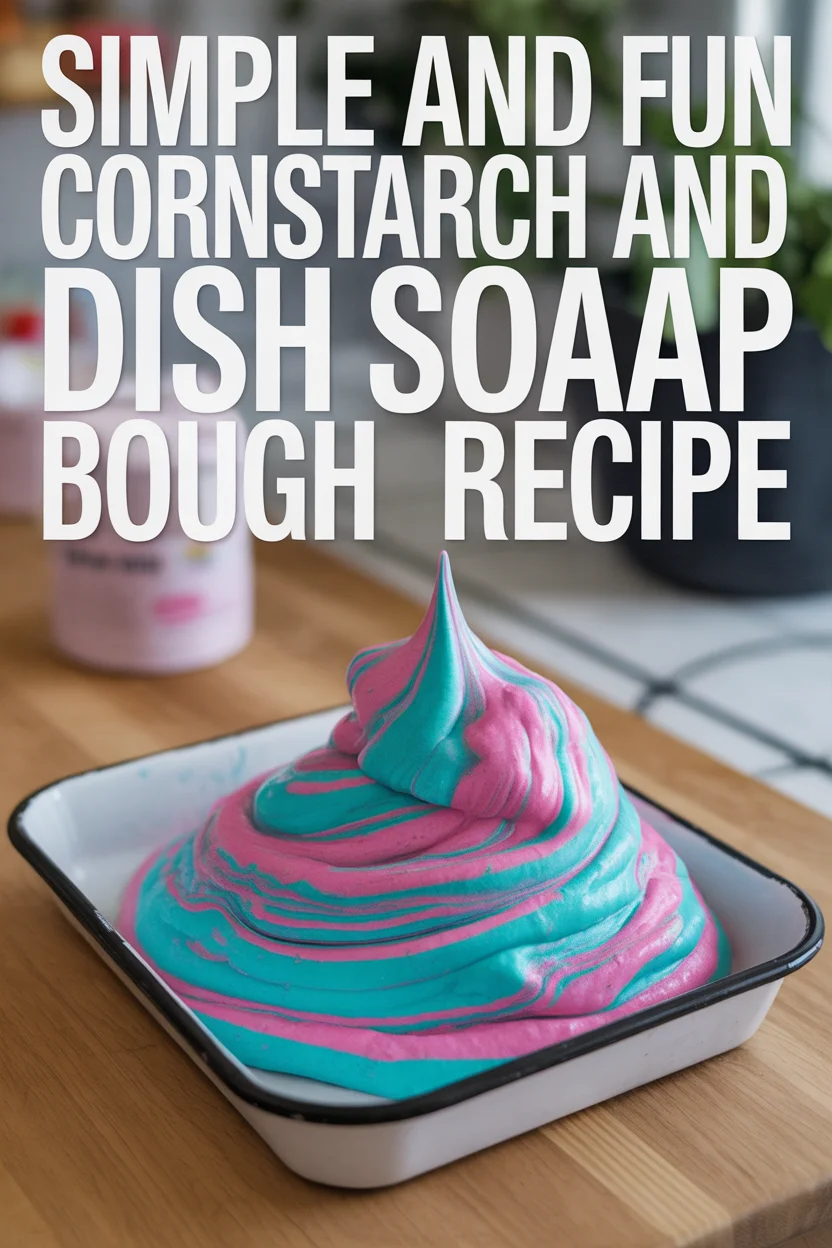 Cornstarch and Dish Soap Bubble Dough