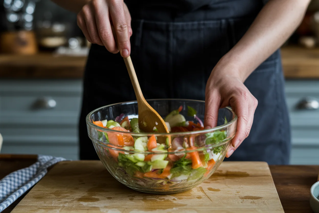 Harvest Salad with Roasted Autumn Veggies and Maple Drizzle