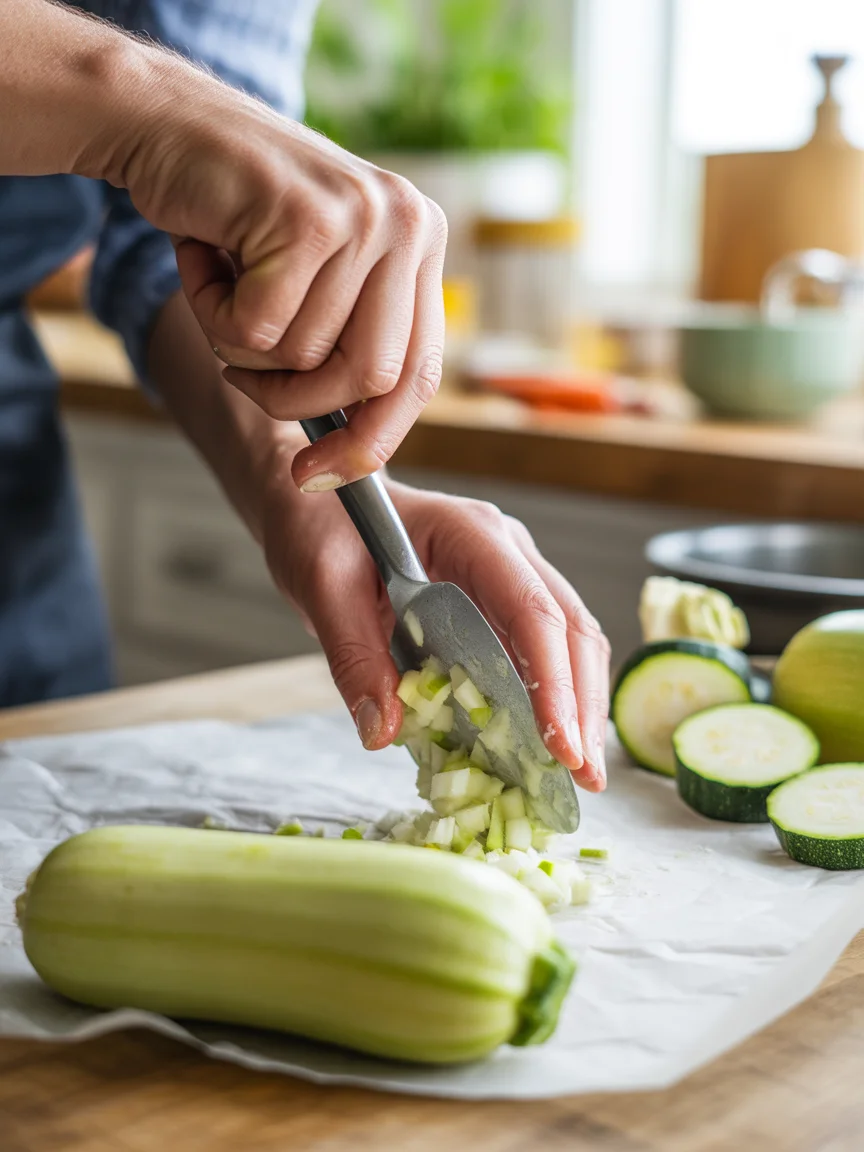 Lasaña de calabacín y atún