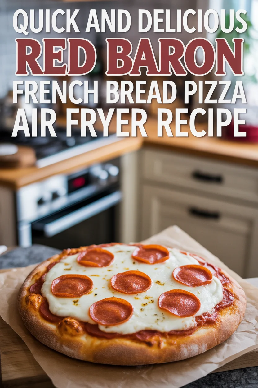 red baron french bread pizza air fryer