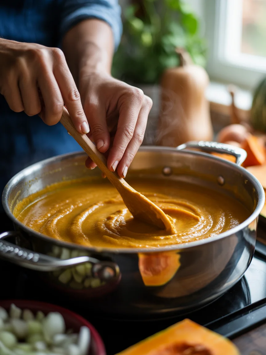 Creamy keto butternut squash soup