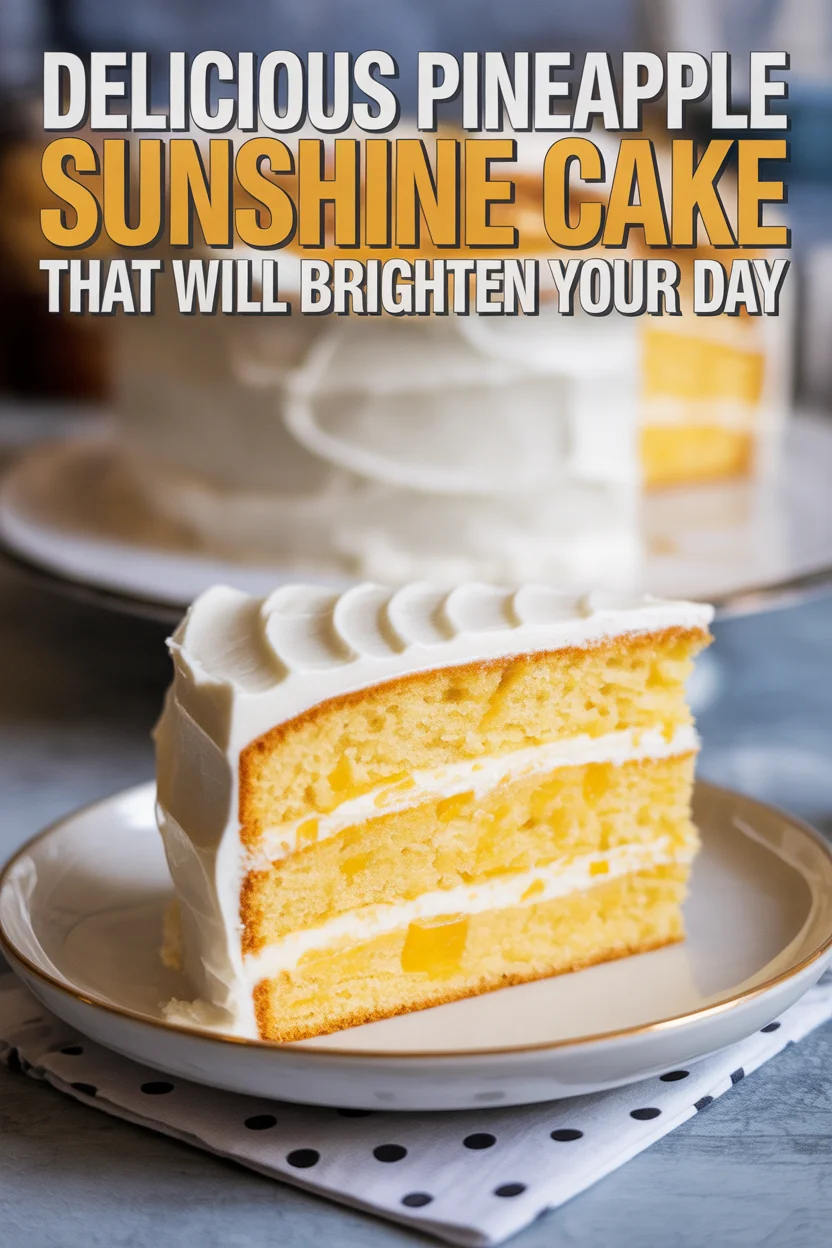 Delicious Pineapple Sunshine Cake That Will Brighten Your Day