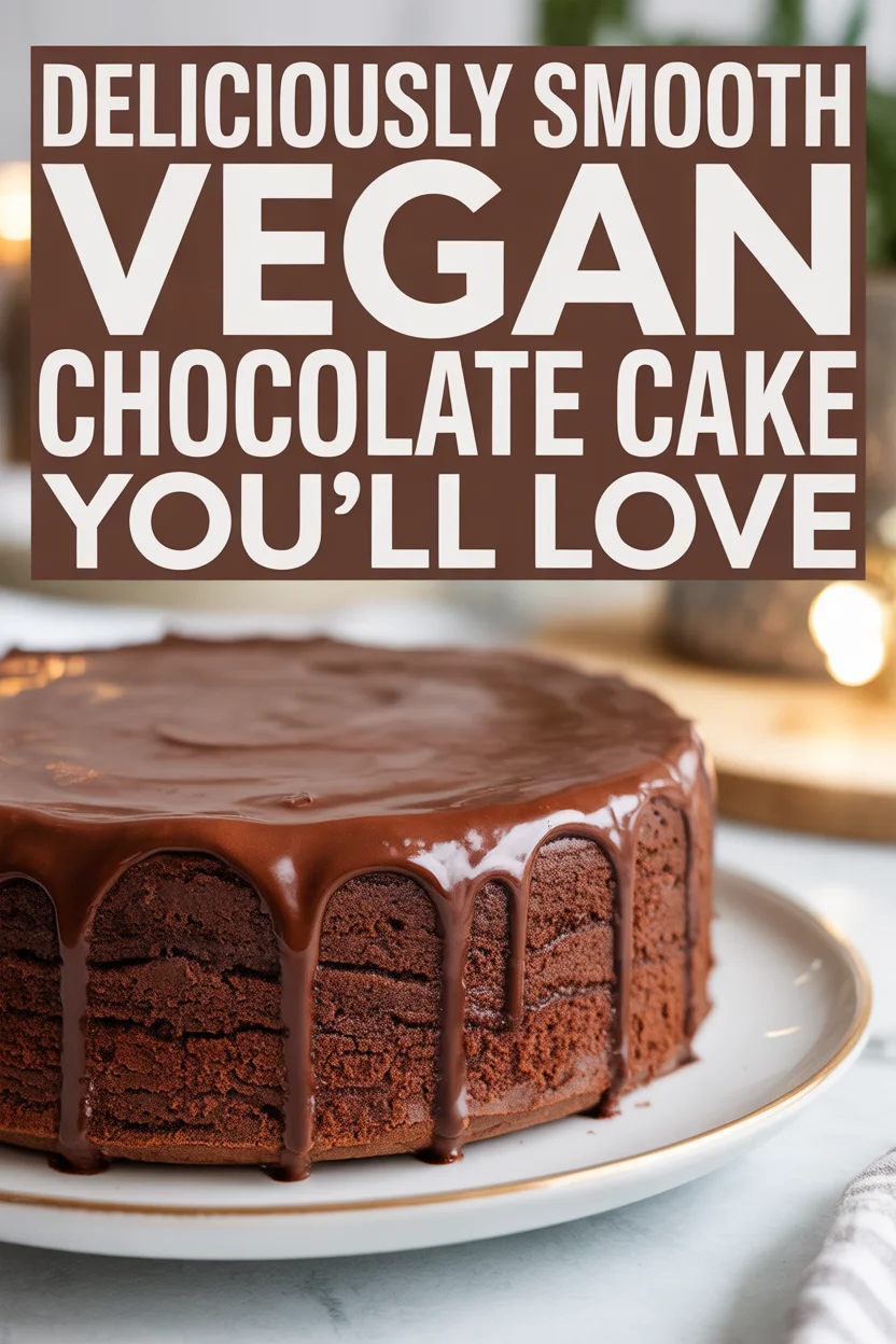 Deliciously Smooth Vegan Chocolate Cake You’ll Love