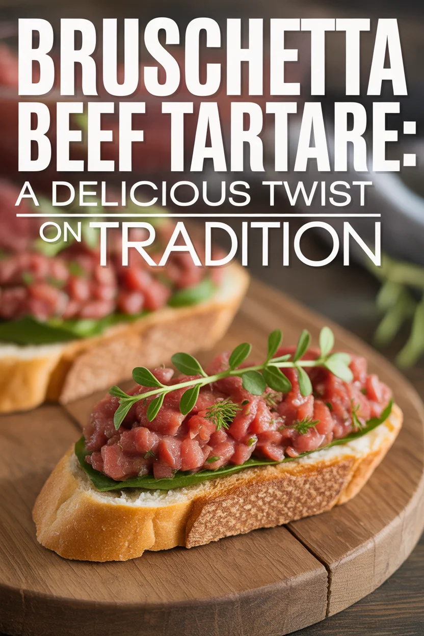 Bruschetta with Beef Tartare: A Delicious Twist on Tradition 6 Bruschetta with Beef Tartare