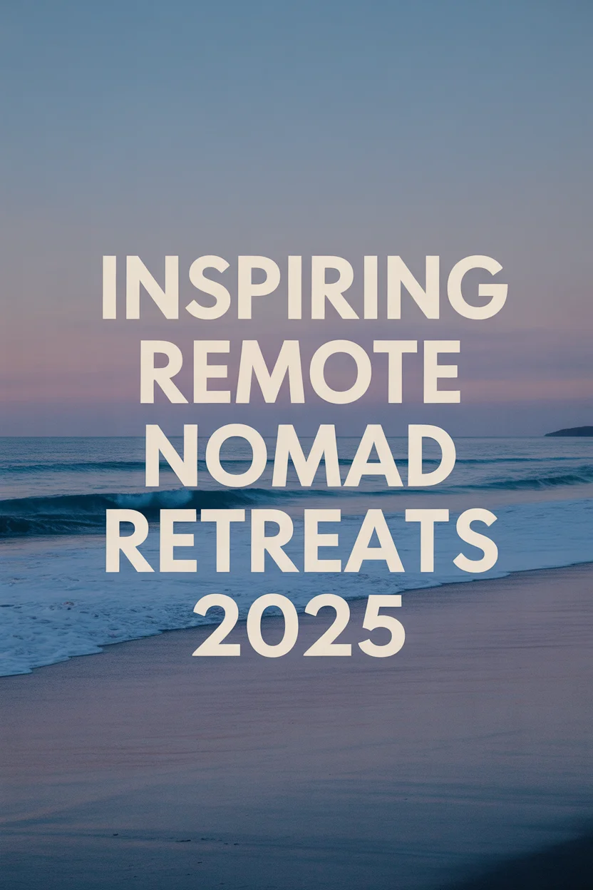Discover Inspiring Remote Digital Nomad Retreats for 2025