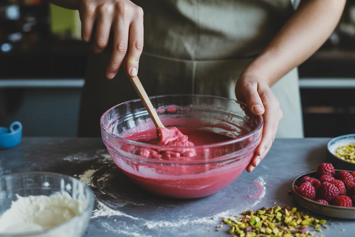 Deliciously Fluffy Raspberry Pistachio Cake to Savor
