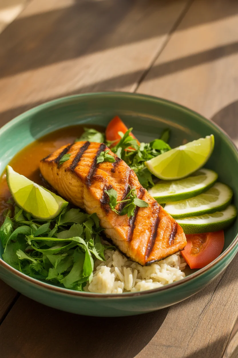 Yummy Spicy Chipotle Honey Salmon Bowl for a Flavorful Dinner