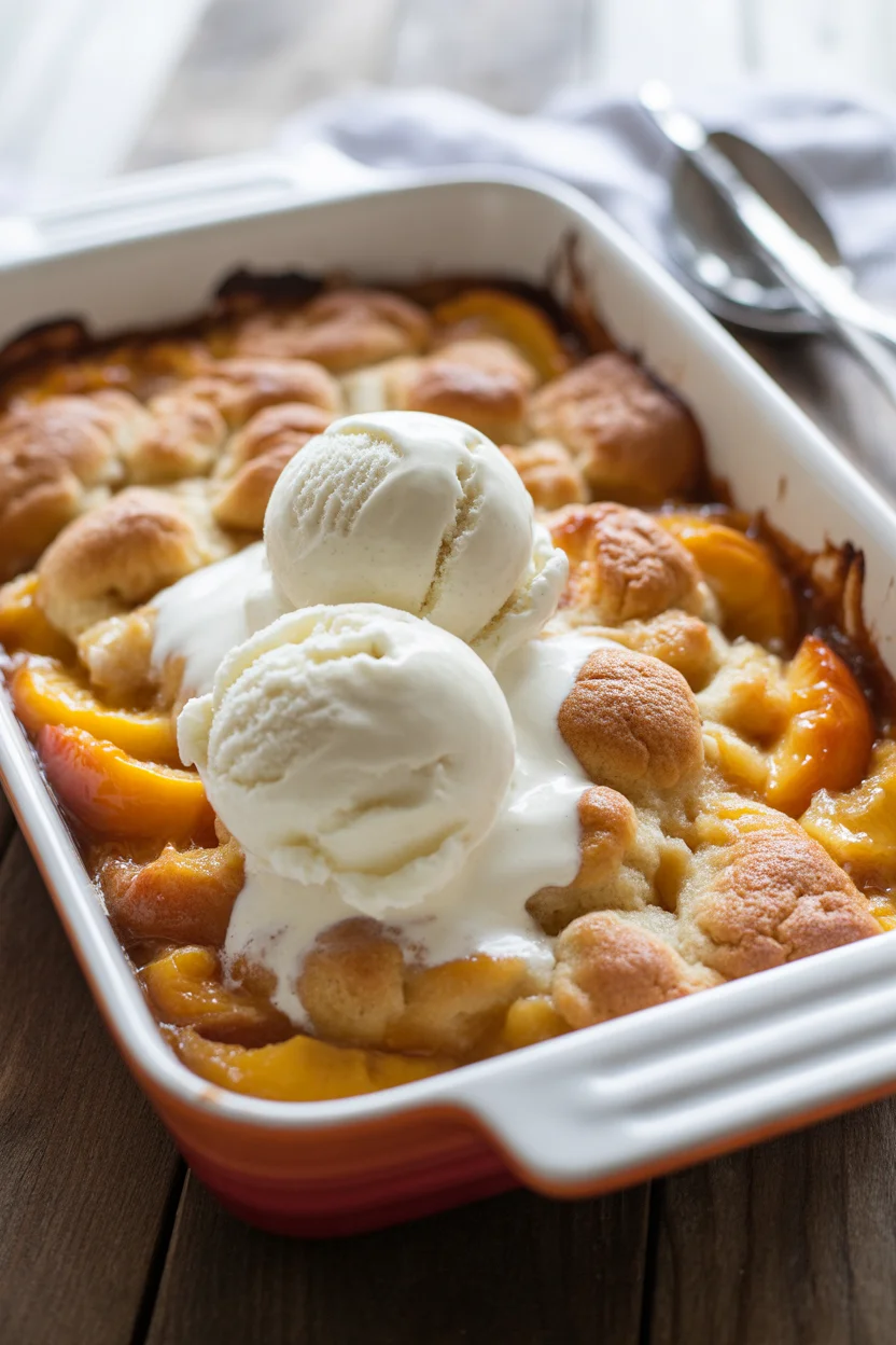 Mouthwatering Old School Easy Brown Sugar Peach Cobbler Recipe