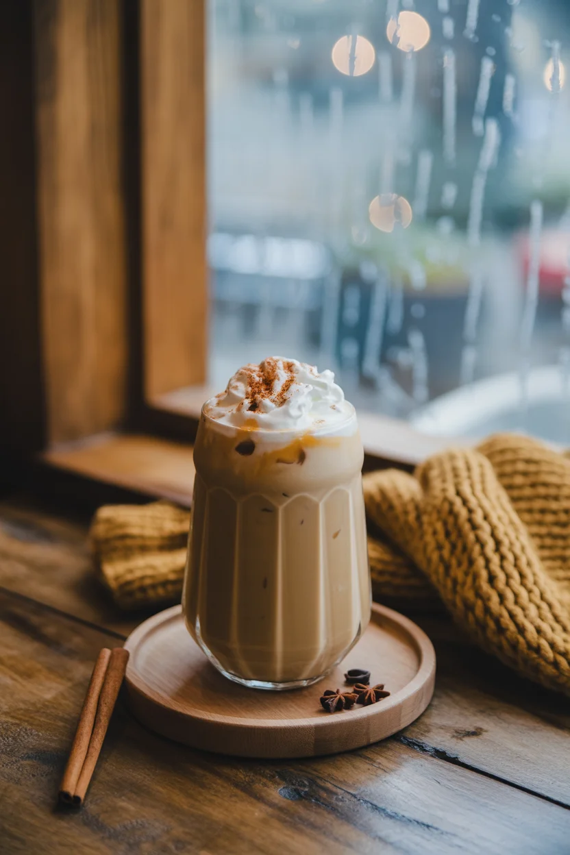 Iced Pumpkin Cream Chai Latte