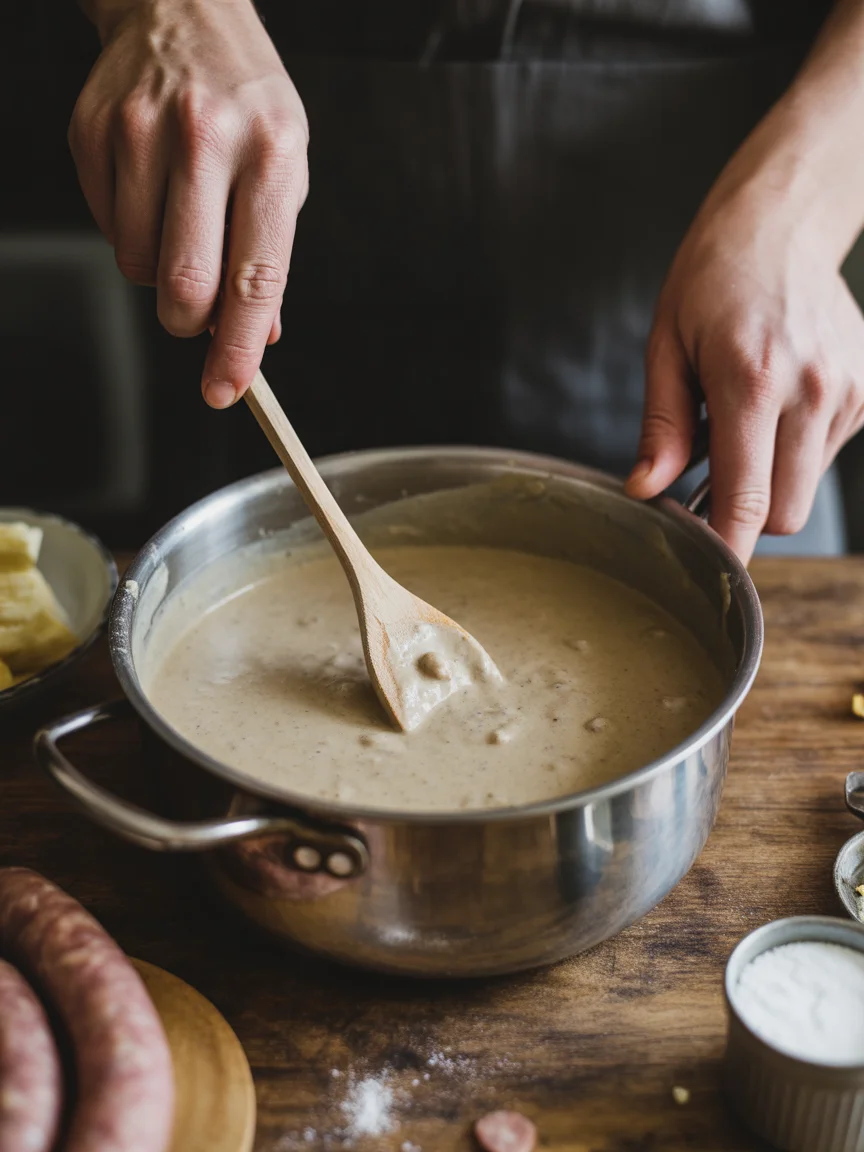 Creamy Keto Sausage Gravy - Quick, Simple, and Low Carb!