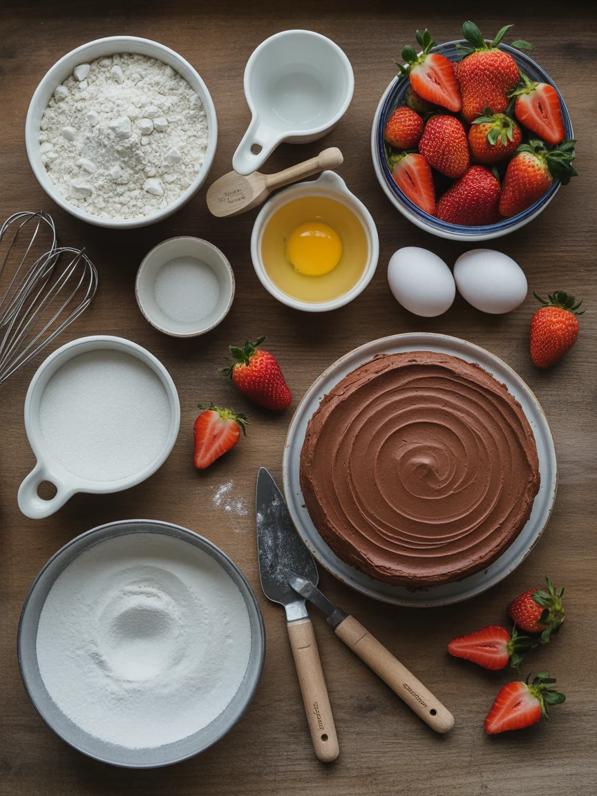 chocolate strawberry cake