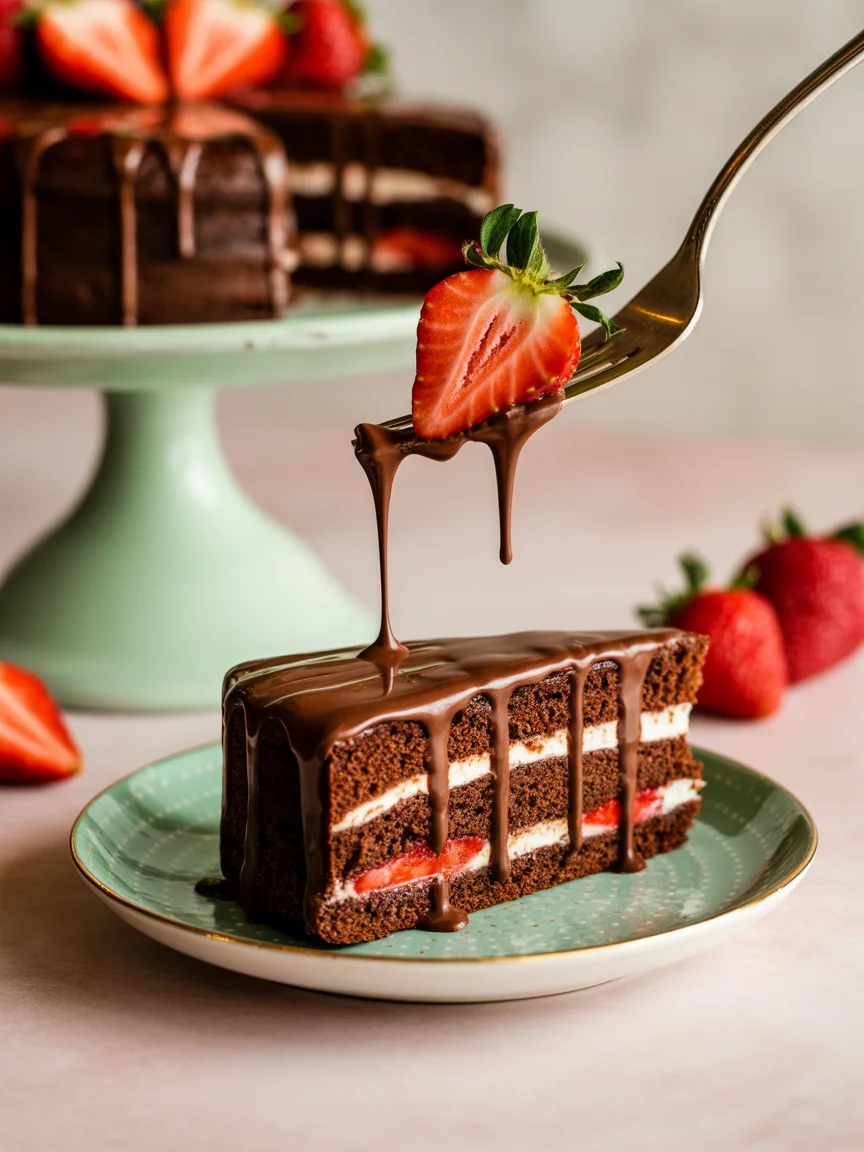Chocolate Strawberry Cake