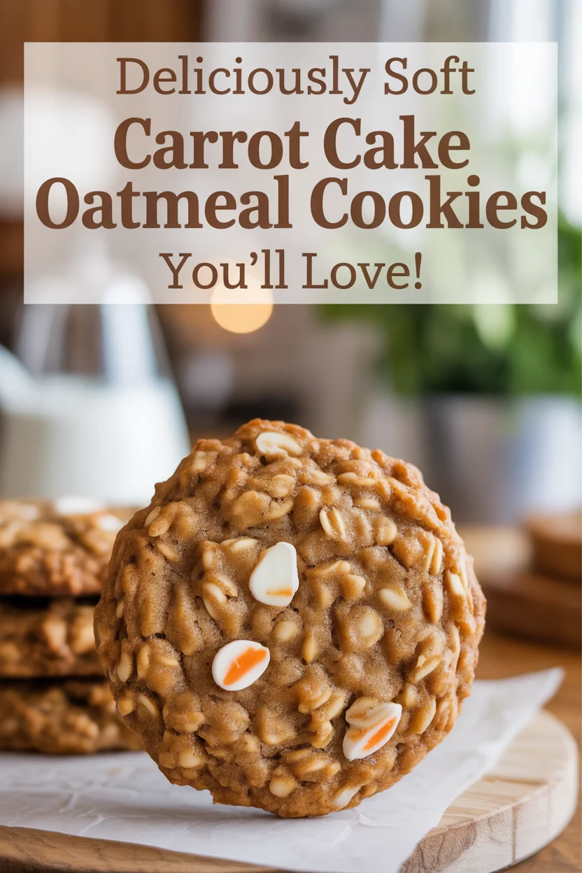 Carrot Cake Oatmeal Cookies